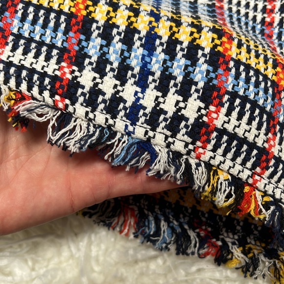 Zara Button Up Tweed Mini Skirt With Pockets And Frayed Hem - Picture 10 of 14